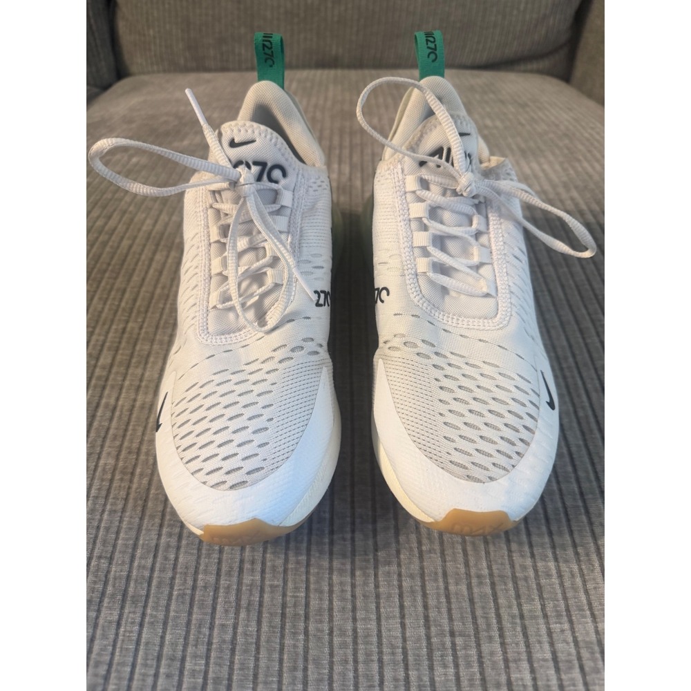 Nike Air Max 270 White Green Gum Womens Sneakers AH6789-125 Size 9.5